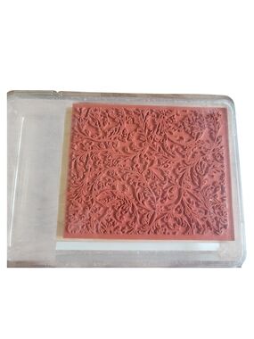 STAMPIN' UP! Floral Texture Rubber Stamp - Terracotta Red